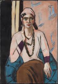 Max Beckmann, Quappi con suéter rosa