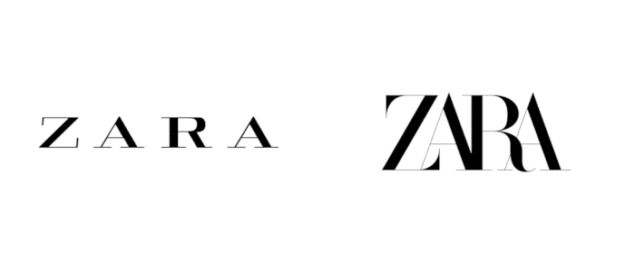 El nuevo logotipo de Zara - UnderConsideration