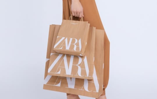 bolsas zara papel reciclado sostenibilidad