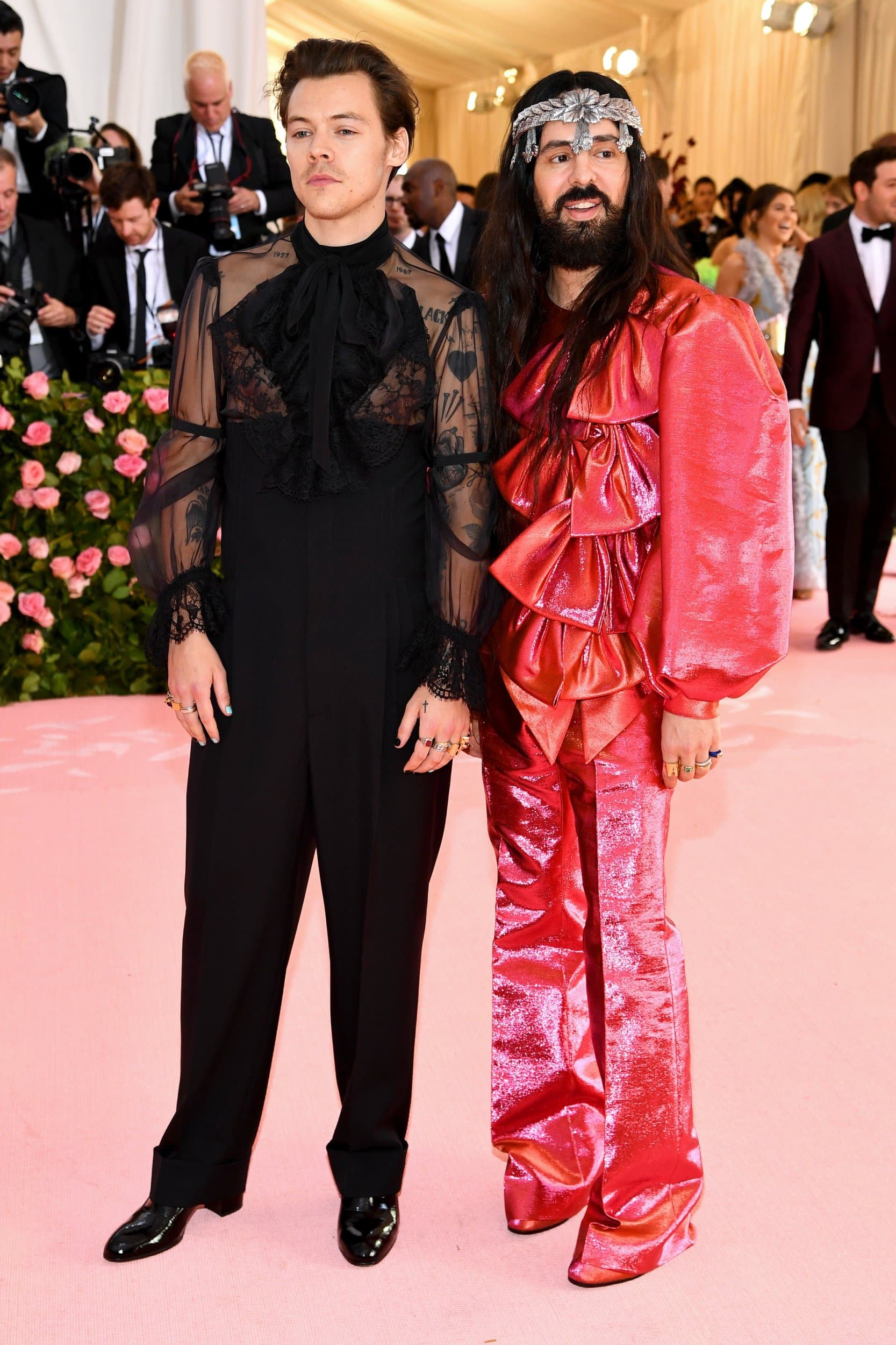 Alessandro Michele y Harry Styles en la Gala MET 2019 @PopSugar