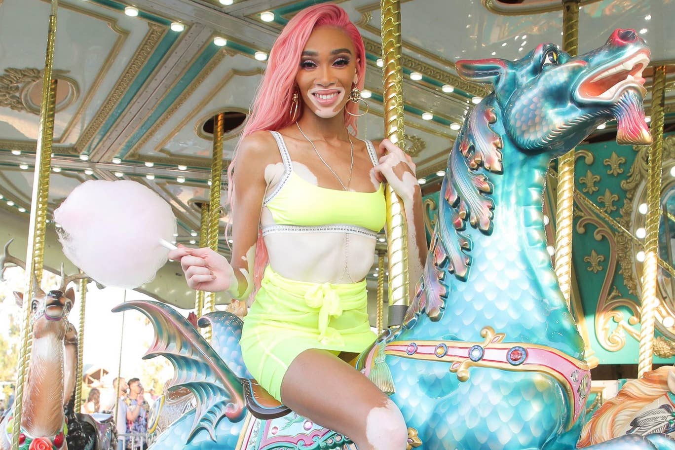 La modelo Winnie Harlow en la edición 2019 del festival @Coachella