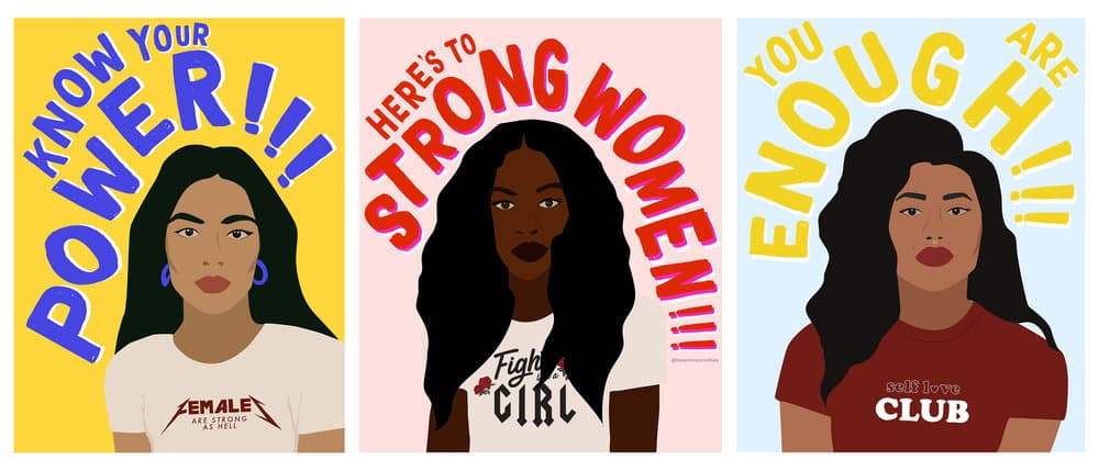 Ilustración feminista de @heartmanblog