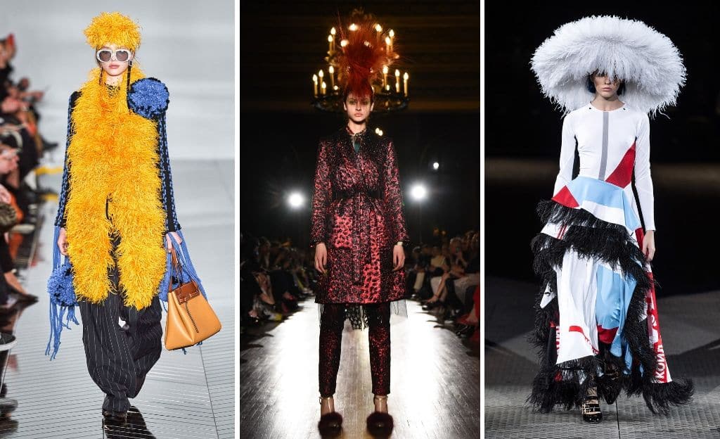 Las plumas - tendencias FW19 @Loewe @Libertine @Koché